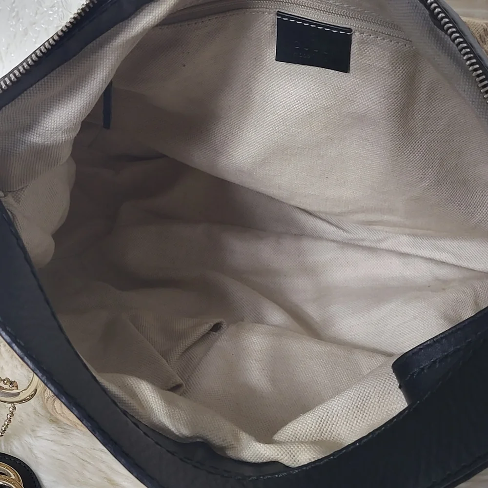 Gucci Sukey Diamante Canvas Hobo Bag Beige - Picture 8 of 12